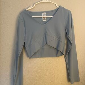 Gymshark Sky Blue Long Sleeve Crop Top
